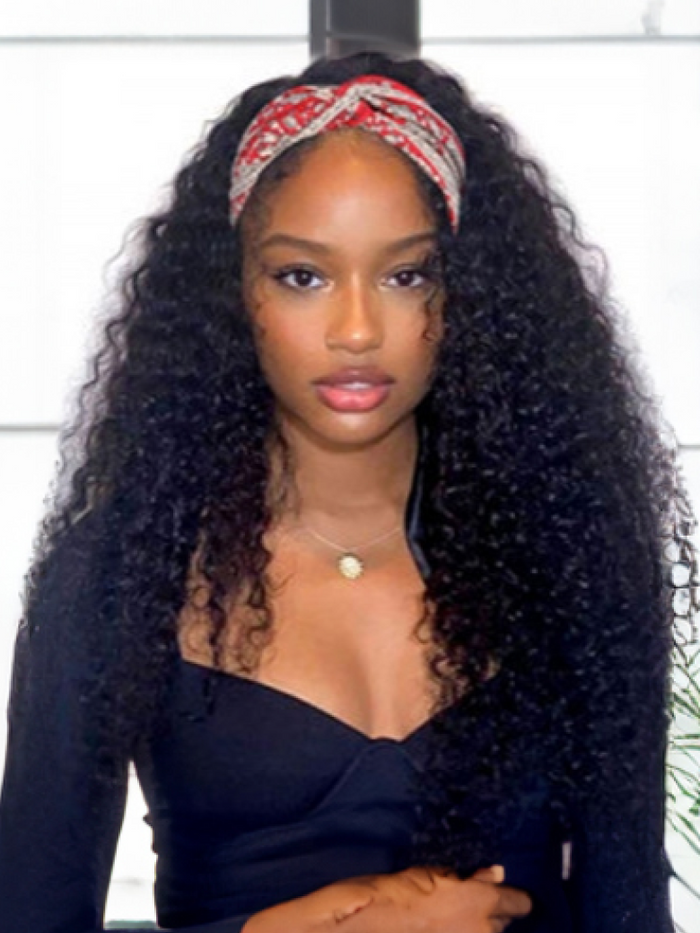 Petaluxe Fashion Afro Kinky Curly Half Wigs for African American Women 150 Density Kinky Curly Half Wig for Sale