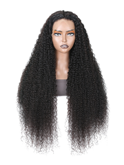 13x4 Lace Front 200% Density Curly Hair Pre Plucked Frontal Wigs with Baby Hair Glueless Curly Human Hair Wigs