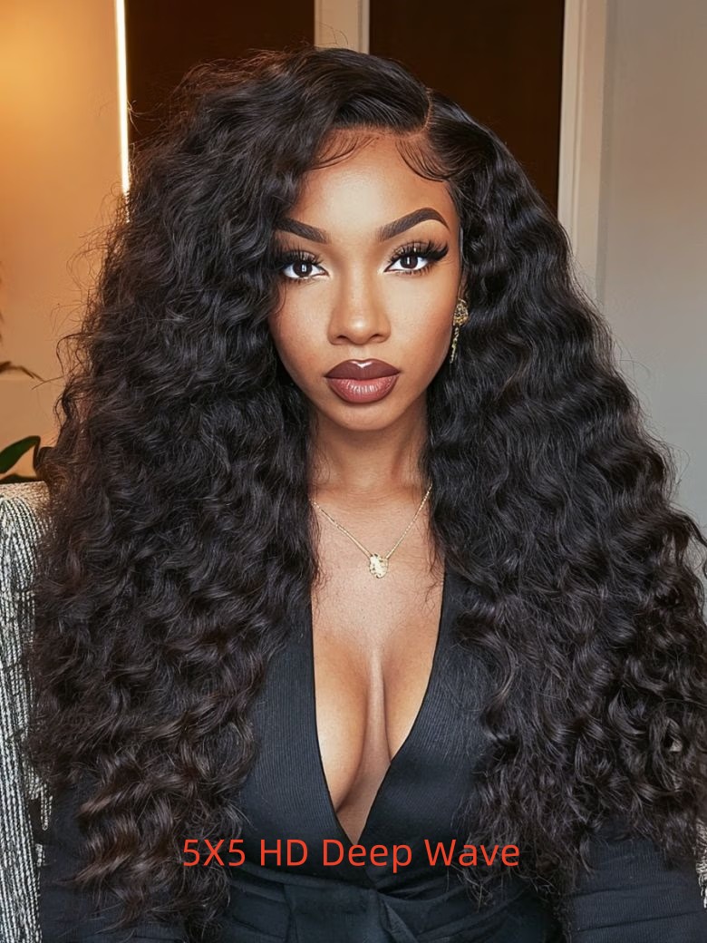 HD Bye-Bye Knots? Wig 7x5 Quick Glueless & HD Lace Wet & Wavy Water Wave Invisible Knots Wig