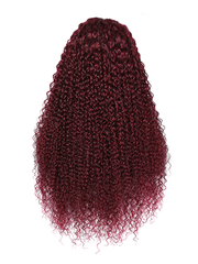 99J Burgundy 4x4 Lace Closure Jerry Curl Human Hair Wig