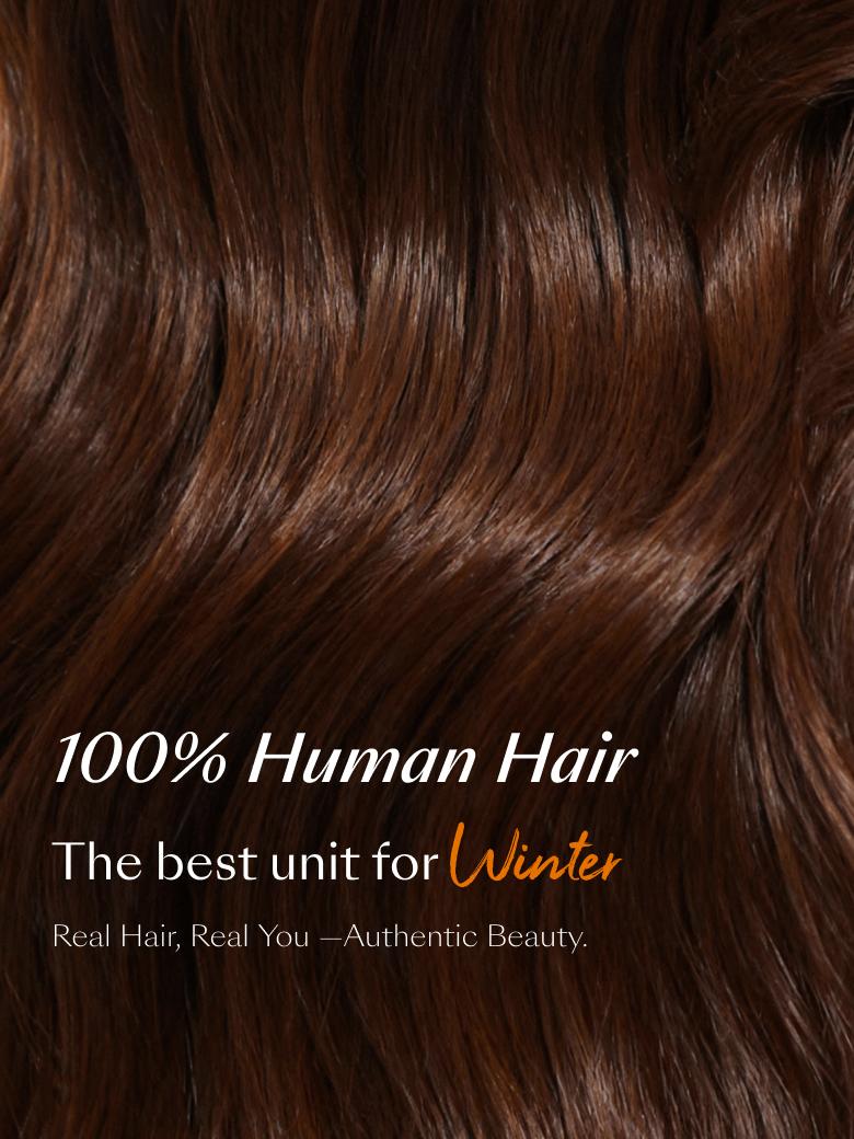 Auburn Brown13x4 Pre-Everything? Lace Frontal Loose Wave 100% Human Hair Wig with Invisi Drawstring & Face Framing Layers 150% Density