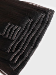 Off Black Human Hair Clip In Extension