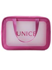 Bubble Gum Pink Wash Bag Makeup Bag