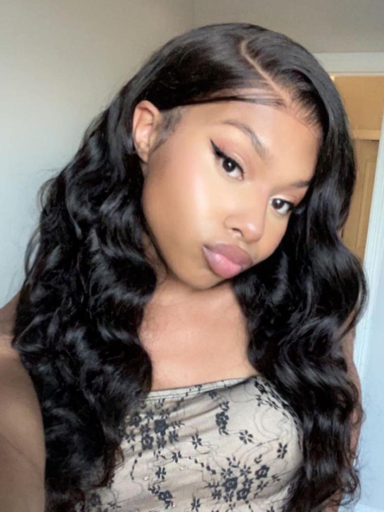 Body Wave 13x6 Lace Frontal with 3 Bundles Human Hair