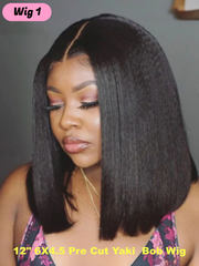 [$69-$99] 13x4/ 6x4.5 Pre-Cut Lace/ Pre-Bleached/ Pre-Plucked Bye Bye Knots Lace Wigs 150%-200% Density