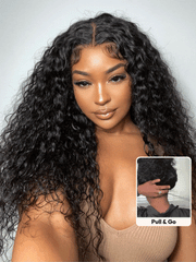 7x5 Bye-Bye Knots? Wig Quick Glueless & HD Lace Wet & Wavy Water Wave Invisible Knots With Invisi Drawstring With Baby Hair