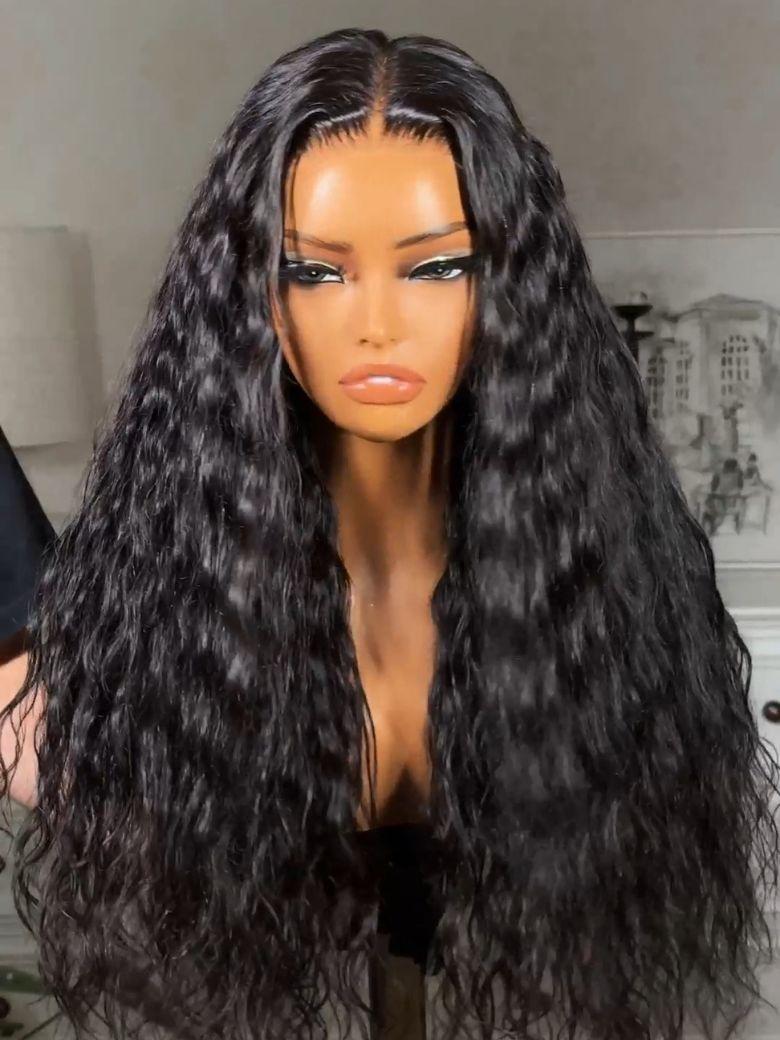 13x4 Pre-Everything? Wig With Loose Wave Face-Framing Layers And Side-Swept Bangs