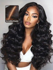 Bye-Bye Knots? 7x5 Lace Hollywood Curls Glueless Drawstring Wig for Beginners