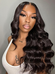 Hair Unprocessed 4 Bundles Body Wave Virgin Hair With 13x4 Lace Frontal