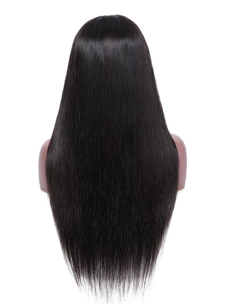 Straight Hair With Bang 13x4 Pre Plucked Lace Front Wig