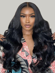 Hair Full Lace Body Wave Transparent Lace Human Hair Wig Preplucked with Baby Hair