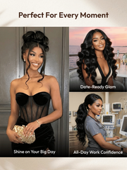 [Limited Time] Bye-Bye Slip 7x5 Glueless Lace Body Wave Lace Front Drawstring Wig