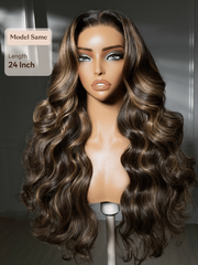 7x5 Bye Bye Slip? Lace Cowboy Copper Body Wave Wig with Invisi Drawstring