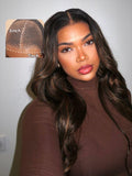 Petaluxe 7x5 Bye Bye Knots Wig Glueless Lace Ombre Loose Wave Wig With Bleached Knots 150% Density