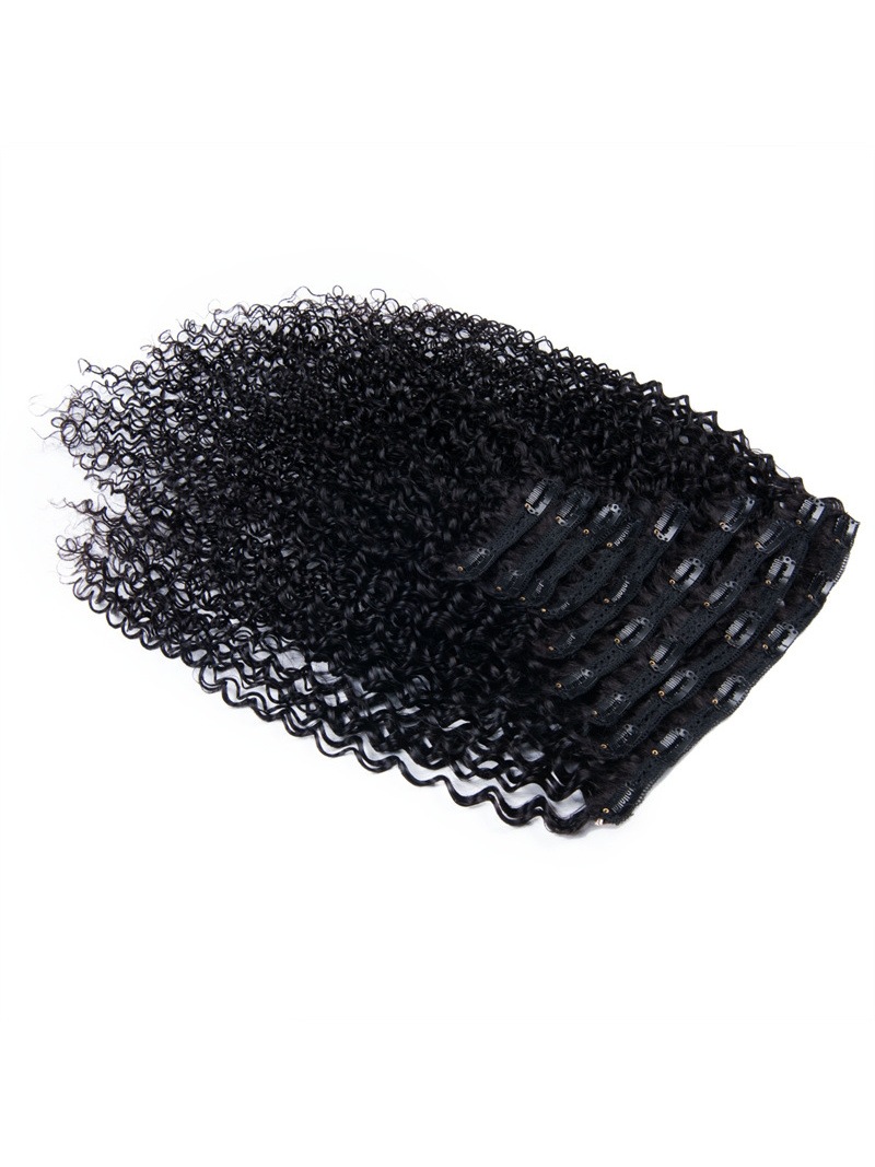 CLASSIC CLIP-INS CURLY: NATURAL BLACK