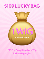 $59 Surprise Box Win 24 Inch Bye-Bye knots Wig Value $159-$219