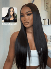 Affordable Wig Best For Summer Straight Natural High-quality Human Center Parting Wig
