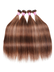 Colored Balayage Highlights Hair Weave Straight Virgin Hair 4 Bundles TL412