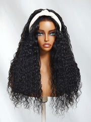 EasiContour? V Part Minimal Glueless Curly Glueless Wig With Invisi Drawstring 100% Human Hair 150% Density