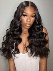 Hair Unprocessed 4 Bundles Body Wave Virgin Hair With 13x4 Lace Frontal