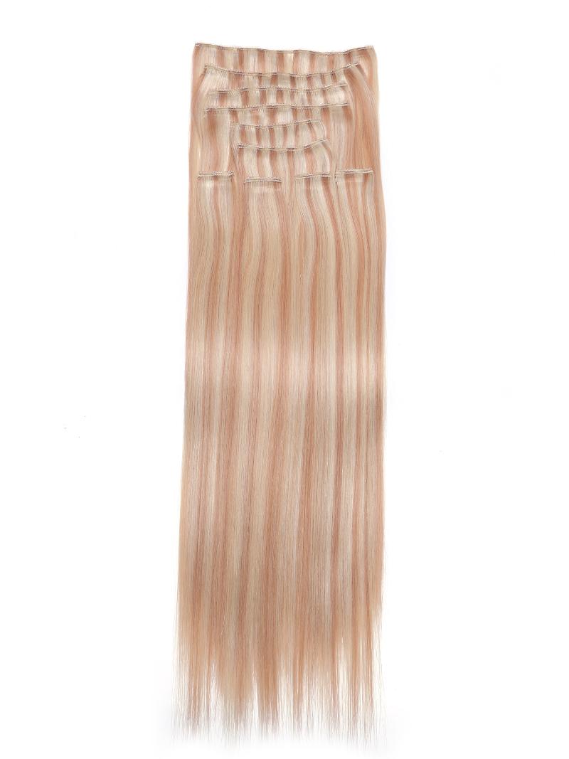 Butter Blonde Human Hair Clip In Extension