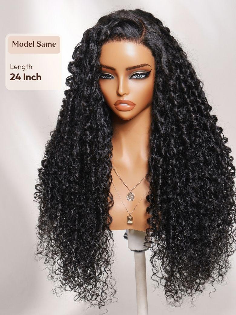 13x4 Pre-Everything? Lace Frontal Brown With Honey Blonde Face-Framing Highlights Wavy Bob Drawstring Wig