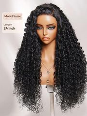 13x4 Pre-Everything? Lace Frontal Brown With Honey Blonde Face-Framing Highlights Wavy Bob Drawstring Wig