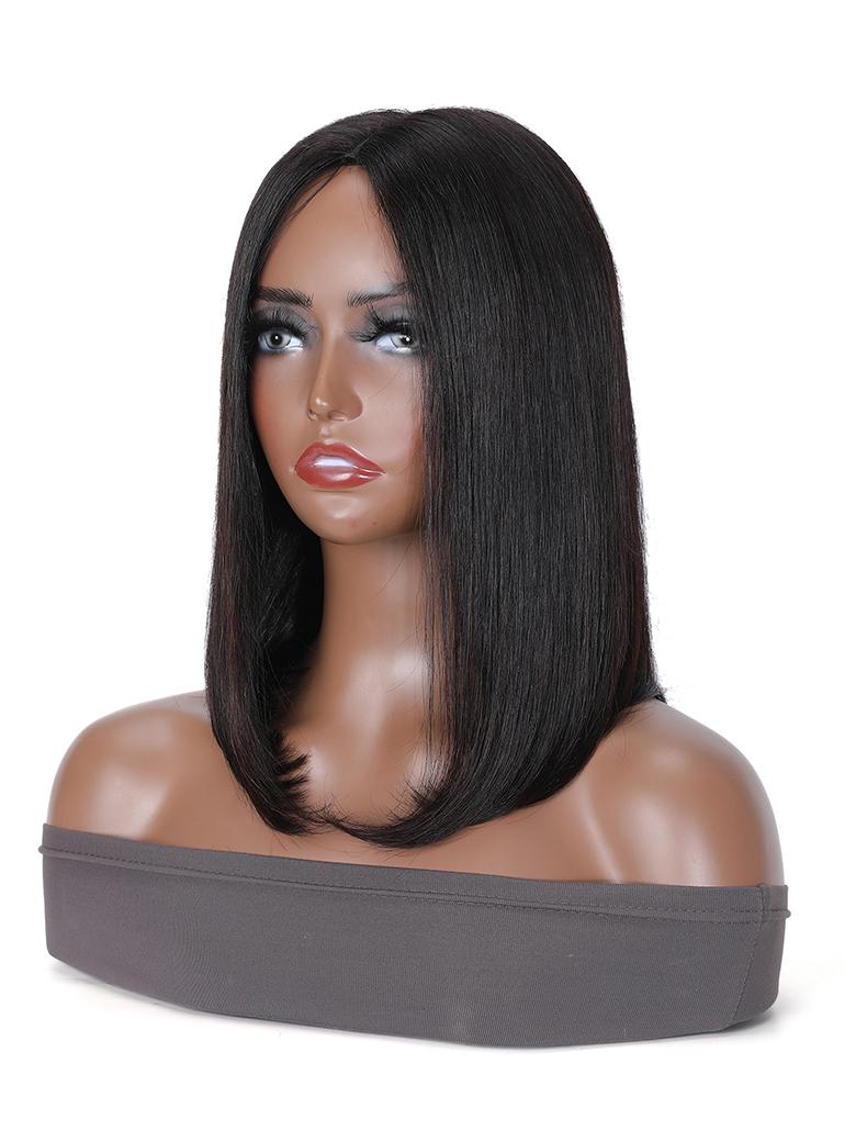 Beginner Friendly Glueless V Part Straight BOB wigs Natural Hairline Wigs