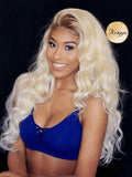 Petaluxe Kriyya Full Lace Pre-Plucked Blonde Wig with Dark Roots