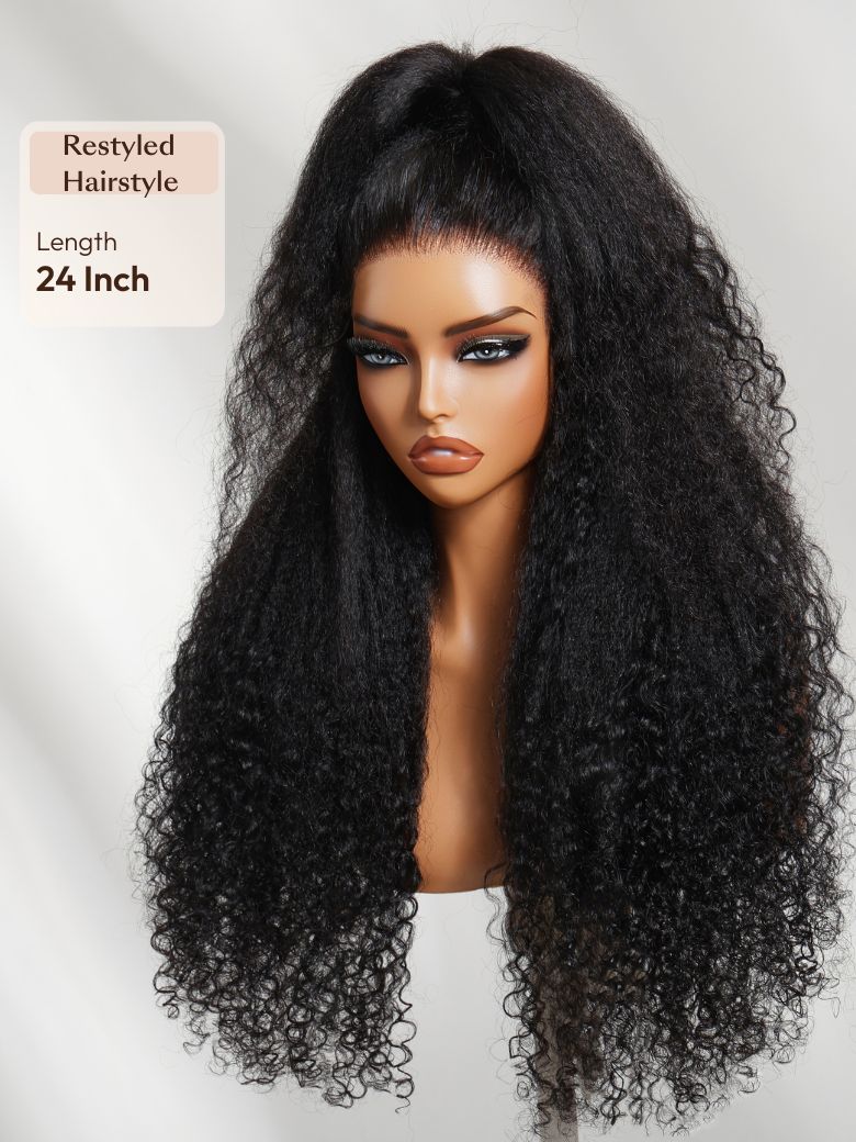 Bye-Bye Knots? 7x5 Lace Body Curls Wig with Feathered Layers & Invisi Drawstring 180% Density