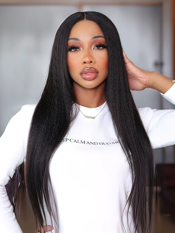 Petaluxe 200% Density 13x4 Lace Front Pre Plucked with Baby Hair Straight Hair Wig