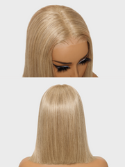 Bye-Bye Knots Wig 7x5 Lace Peach Gold Straight Bob Wig