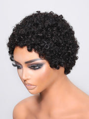Pixie Cut Afro Beginner Friendly Glueless Black Wig