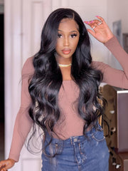 Glueless Body Wave HD Lace Closure Wigs Awesome Lace Melted Match All Skin Color