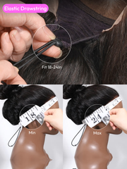 HD 5x5 Pre Cut Undetectable Lace Put On And Go Curly Black Air Wig