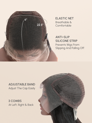 Invisible Skin Melt HD Swiss Glueless Lace 5x5 Straight Closure Wig