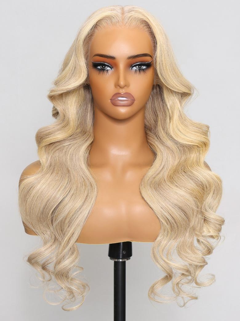 13x4 Lace Front Body Wave Glossy Blonde Pre-Everything Wig