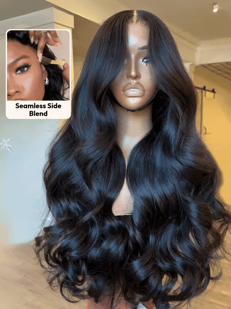 13x4 Pre-Everything? Transparent Lace Front 3D Body Wave Wig Real Ear To Ear With Invisi Drawstring Wig Lace Fit Better