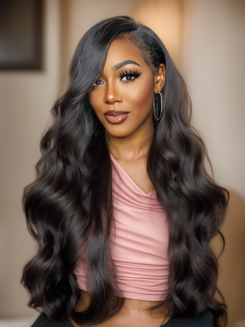 Beginner Friendly V Part Body Wave Wig No Leave Out Upgrade U Part Human Hair Wig