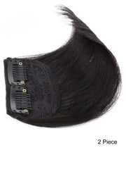 Machine-Made Light Brown Straight Mini Hairpiece