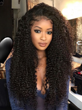Petaluxe 13x4 Pre-Everything Lace Frontal Wig Kinky Curly Wig With Bleached Invisible Knots