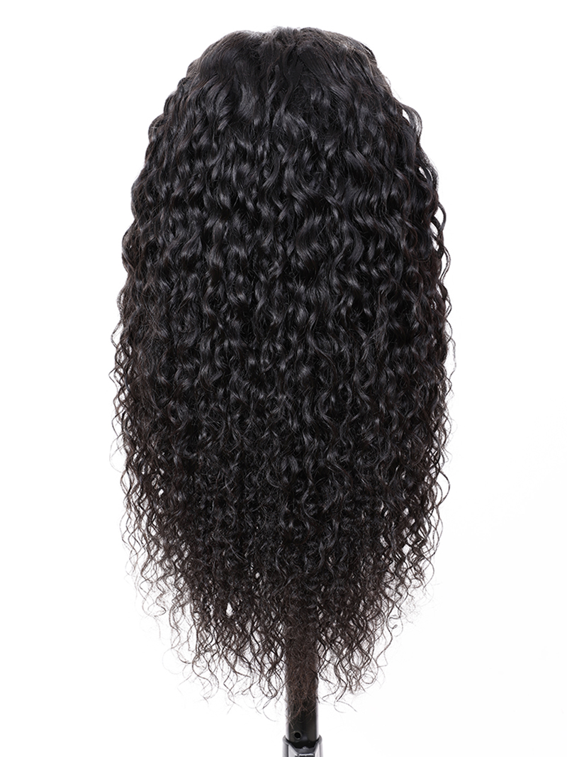 Hair Latest Fabulous Charming Middle Part Water Wave Lace Front Wigs 100% Human Hair