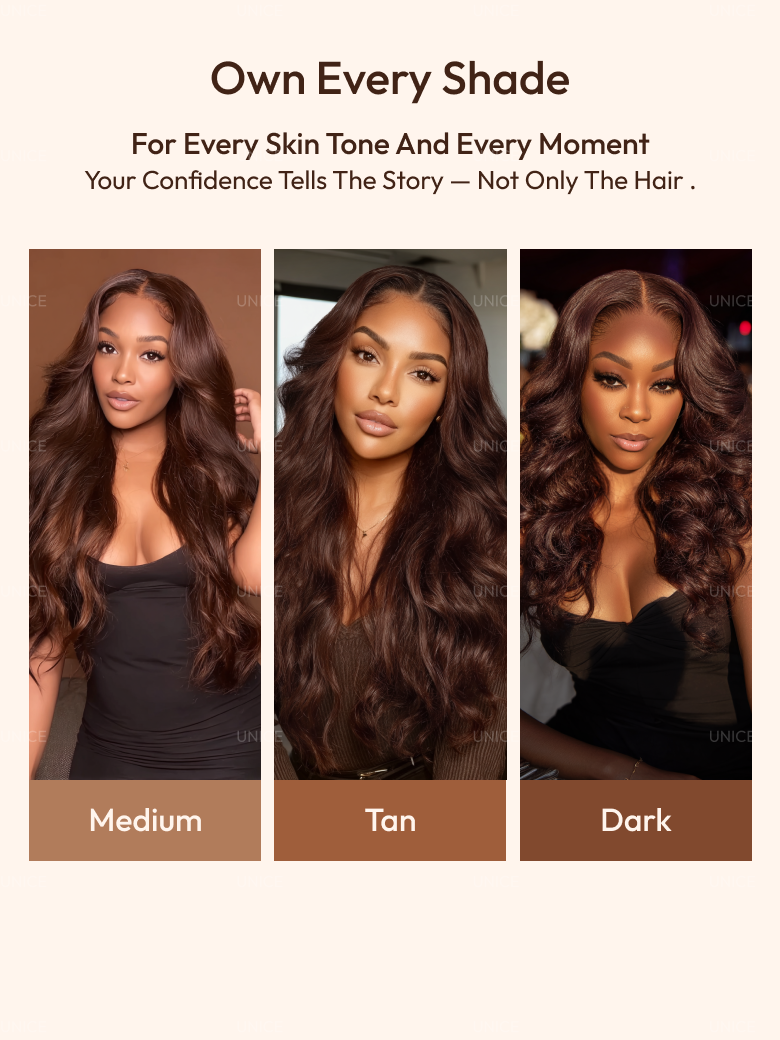 Auburn Brown13x4 Pre-Everything? Lace Frontal Loose Wave 100% Human Hair Wig with Invisi Drawstring & Face Framing Layers 150% Density