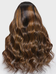 13x4 Lace Frontal Balayage Highlights Body Wave Pre-Everything Wig