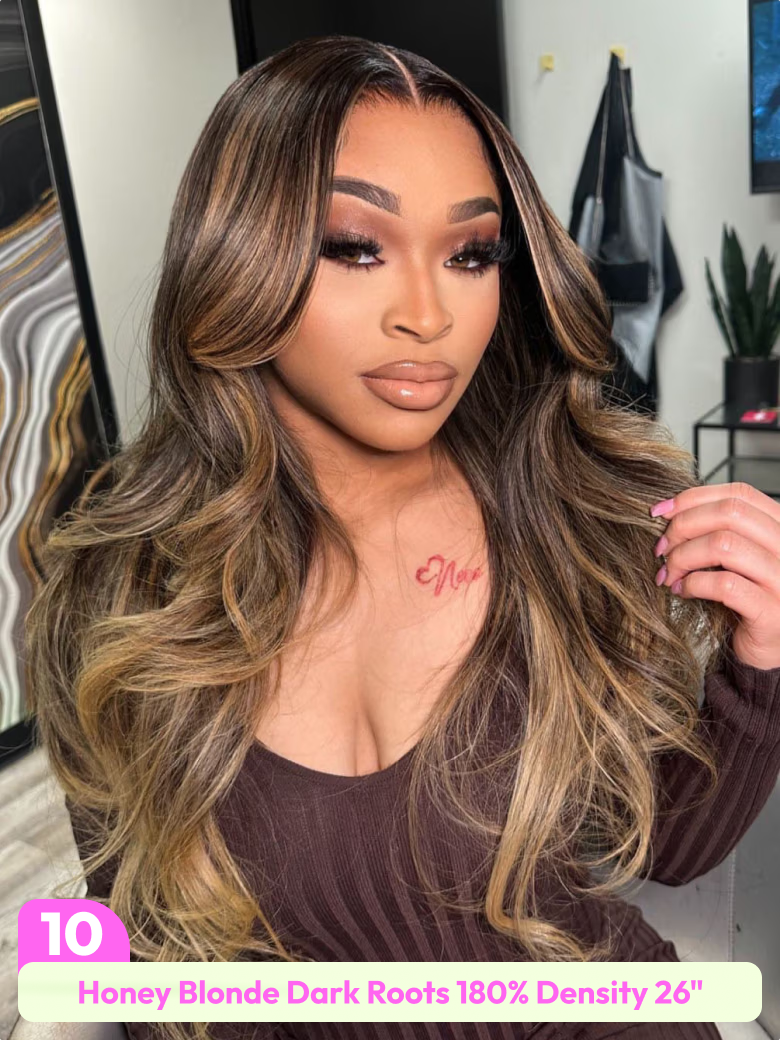 [24"=$99-$129] All 13x4 Front Large Lace 200%/ 180%/ 150% Density Spring & Summer Colored/ Natural Black Everyday Style Wigs