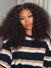 EasiContour? V Part Minimal Leave Out Glueless Curly Wig Adjustable Cap Sport-Friendly 150% Density
