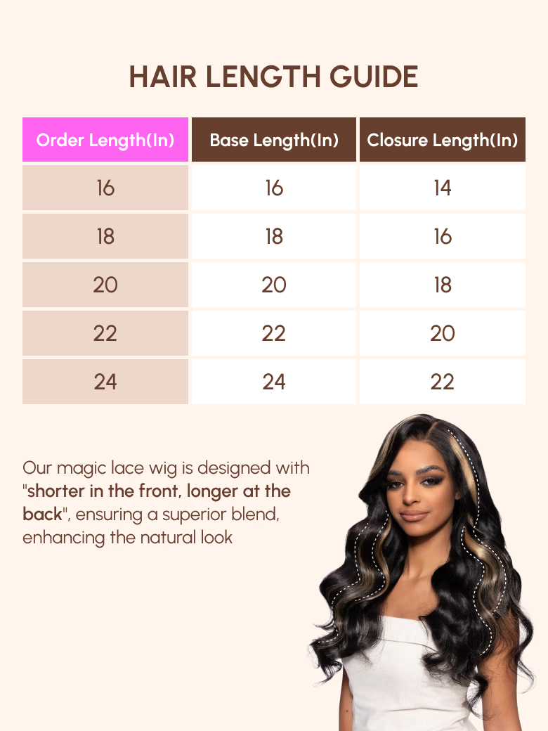 Natural Black 7X5 Magic Bye Bye Knots Body Wave Glueless Lace Wig