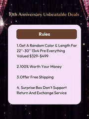 $79 Surprise Box Randomly Get 24''-28'' 7x5 Bye Bye Knots Value $299-$399