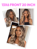 Petaluxe [All 20"] 13x6 Front Lace 180% Density Honey Highlight 20 Inch Wigs