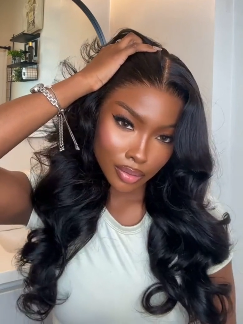 13x4 Pre-Everything? Lace Front Pull And Go 3D Body Wave Wig Real Ear To Ear Wig
